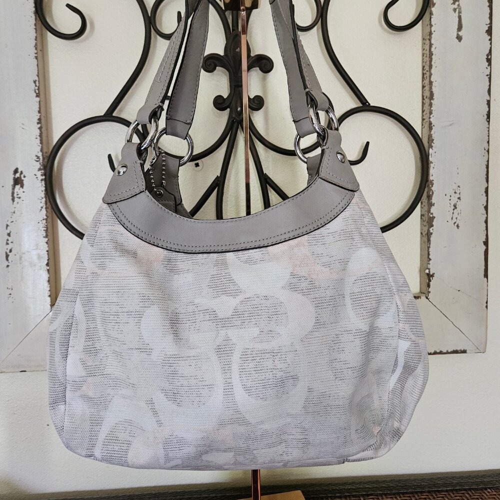 Coach F19193 Soho Optic Lynn Multicolor Faded Canvas Shoulder Bag Hobo - Picture 3 of 12